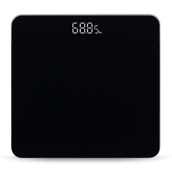 Dolphy Digital Weight Scale - 180kg Capacity, Black LED Display Bathroom Scale with Tempered Glass & ABS, Compact and Accurate Weighing