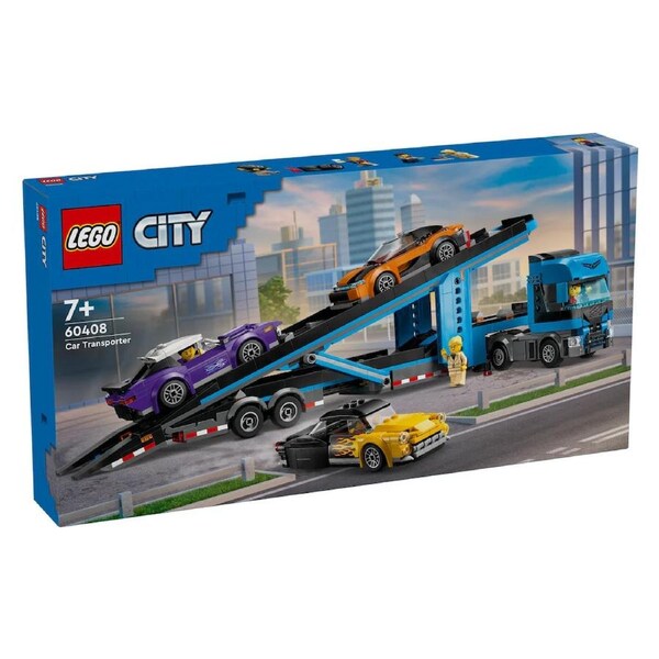 Lego City - Car Transporter Truck with Sports Car