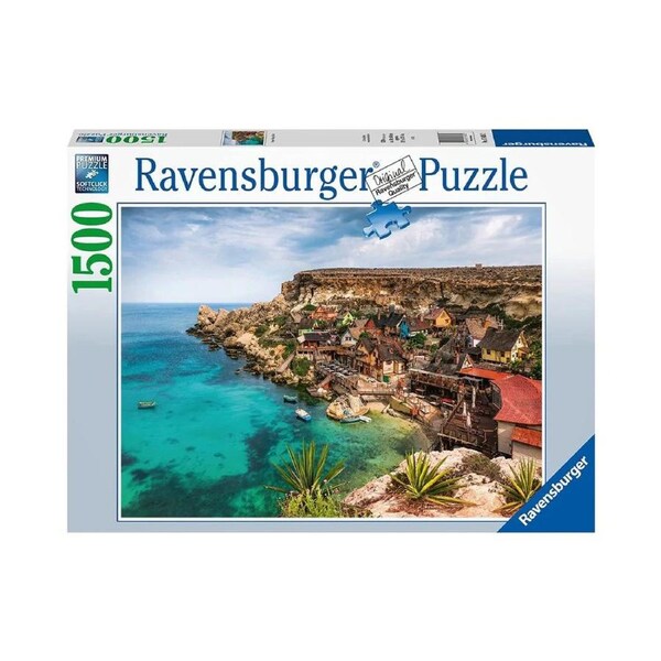 Ravensburger - Popeye Village in Malta 1500 Piece Puzzle