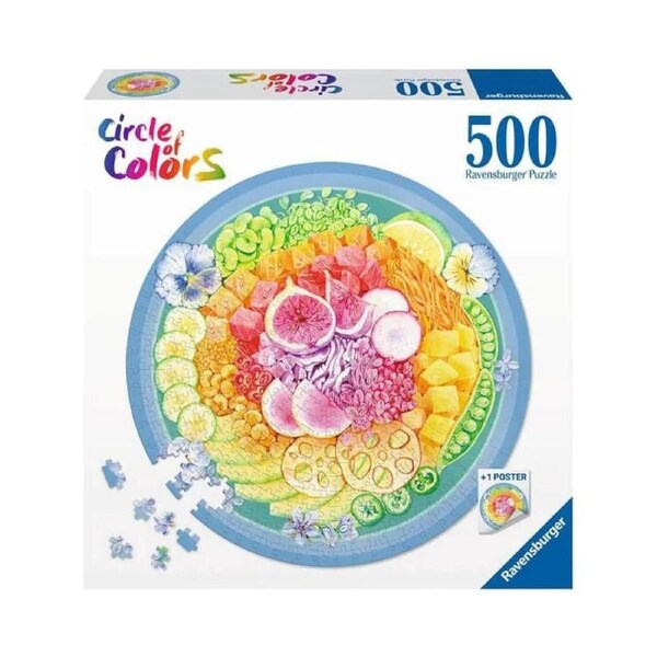 Ravensburger - Circle of Colours Poke Bowl 500 Piece Puzzle