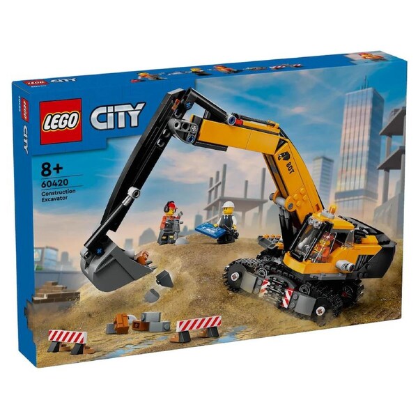 Lego City - Yellow Construction Excavator