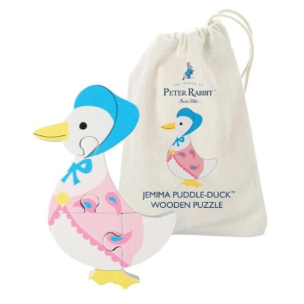 Beatrix Potter Jemima Puddle Duck 4 Piece Wooden Puzzle