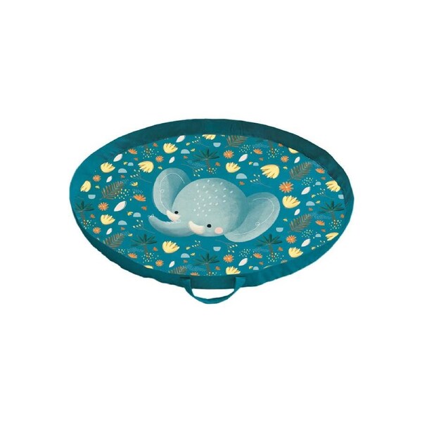 Sassi Baby/Toddler Fold Up Lightweight Play Mat Bag Chewy The Elephant 3+