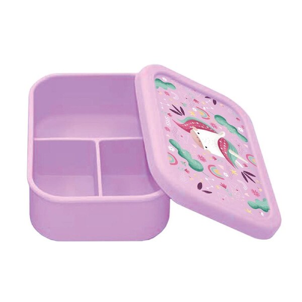 Sassi Silicone Lunch Box Sparkly The Unicorn Baby/Children Cutlery Tableware 6m+