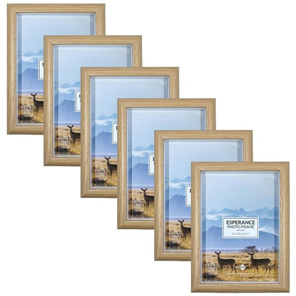 6x Unigift Esperance Photo Picture Frame Home Decor Fits 13x18cm Images Assorted