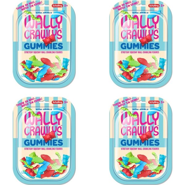 72pc Schylling Wally Crawly Gummies Kids Squishy Squeeze Sensory Toy Asst 5y+