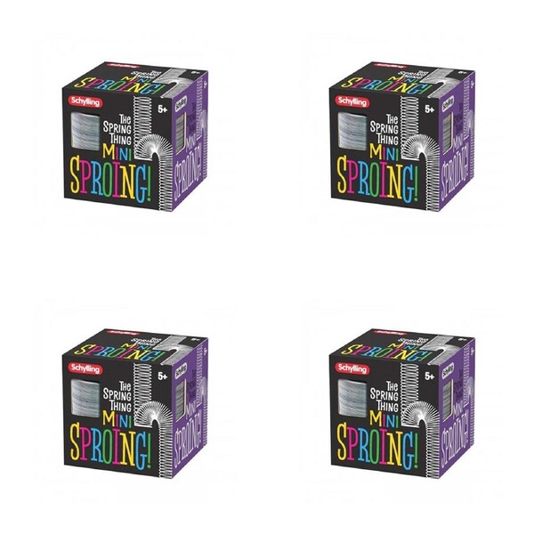 4PK Schylling Mini Sproing Metal The Spring Thing 6cm Kids Classic Toy 5y+ Asst.