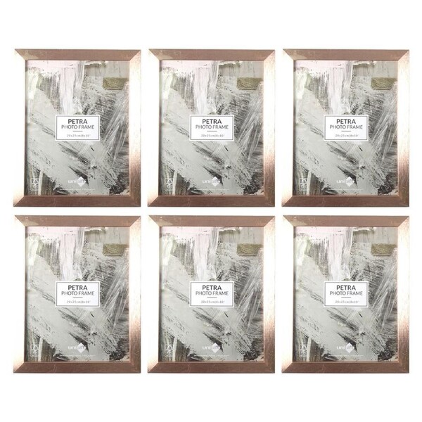 6x Unigift Petra Photo Picture Frame Home Decor Fits 20x25cm Images Assorted