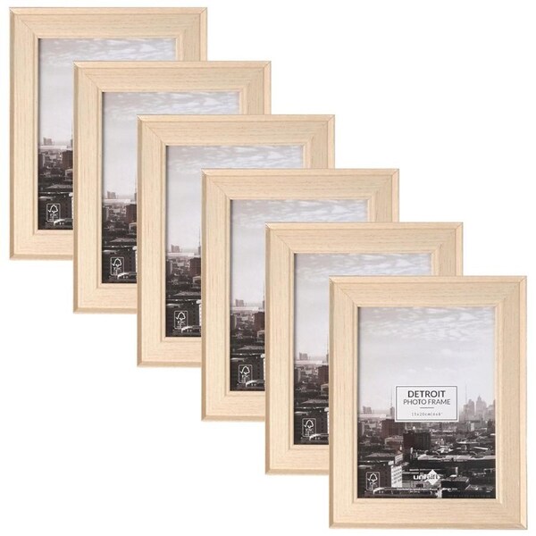 6x Unigift Detroit Photo Picture Frame Home Decor Fits 15x20cm Images Assorted