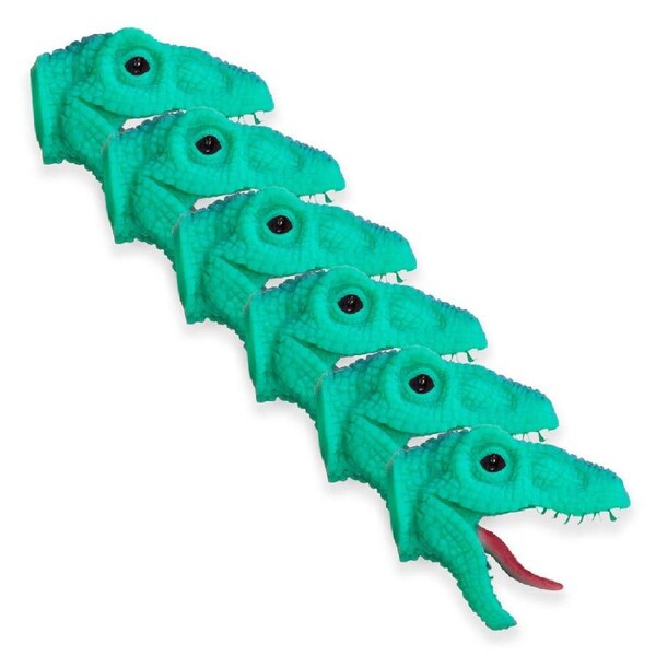 6PK Schylling Baby Dino Snappers Kids Finger Puppet Animal Play Toy 6cm Asst. 3+