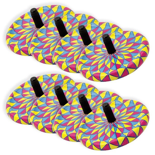 8PK Schylling Tiny Tin Tops 6cm Classic Spinning Toy Kids/Children 4y+ Asst.