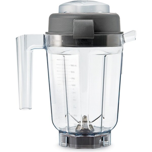 Vitamix Dry Blending Container Grinding Mixer Cup 0.9L/33cm w/ Lid Black/Clear