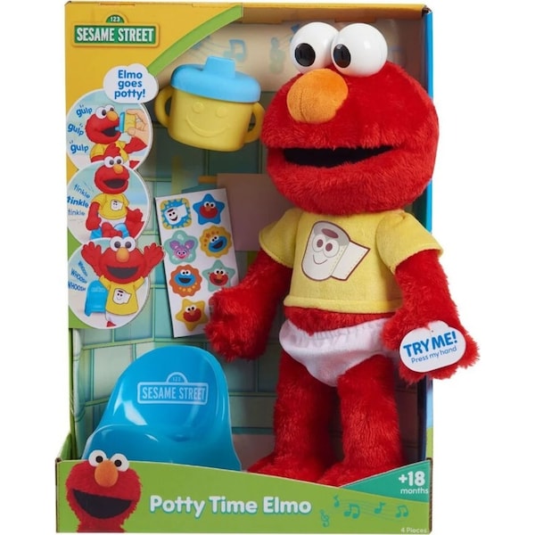 Sesame Street Potty/Toilet Time Elmo Kids/Childrens Interactive Toy 18M+