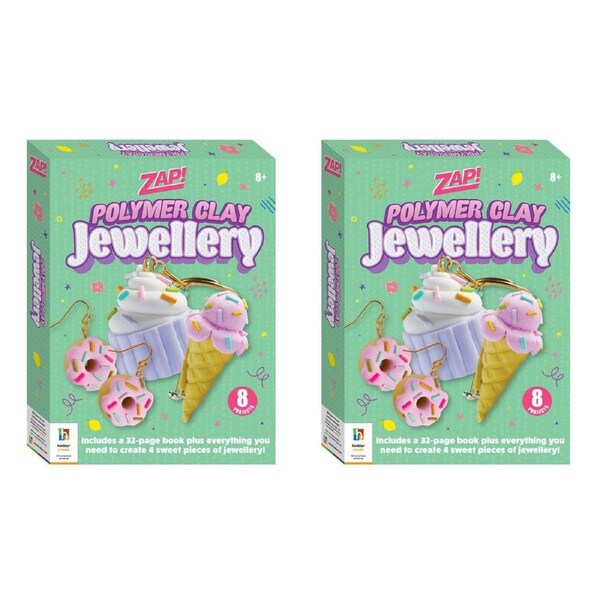 2x Zap! Extra Kids/Childrens Polymer Clay Jewellery Making Activity Kit 8Y+