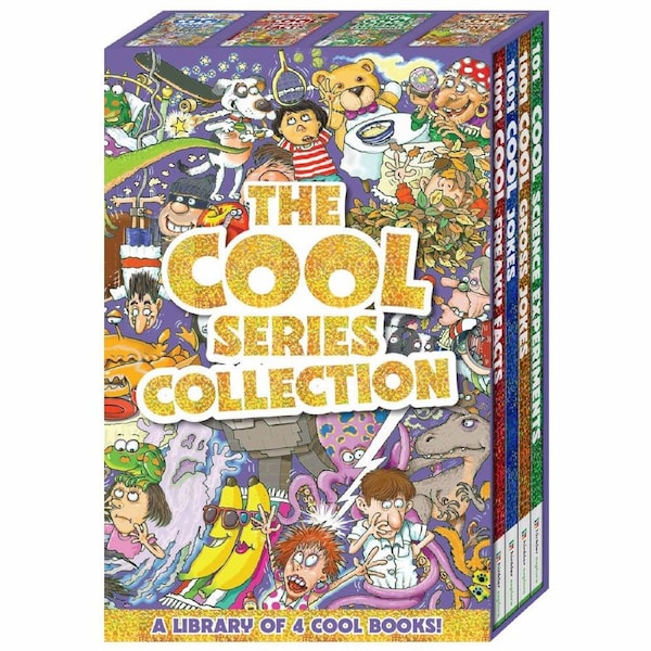 4pc The Cool Series Kids/Childrens Collection Box Reading Books Set 6Y+