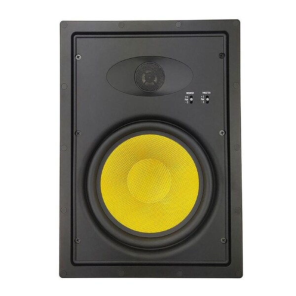 TAGA Harmony 8" 2 - Way In-Wall LCRS Mounted Audio Speakers Pair - White