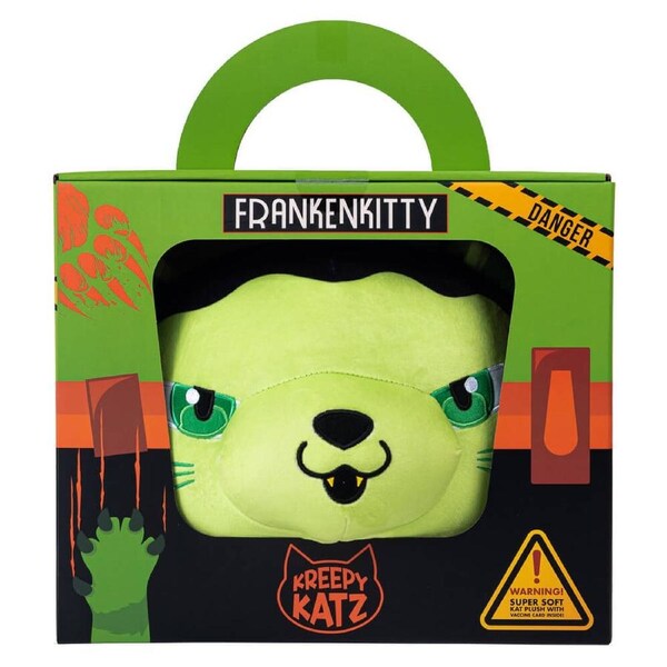 Kreepy Katz Plush In Carrier LARGE 30cm Frankenkitty (Series 1) JAS-KK1205