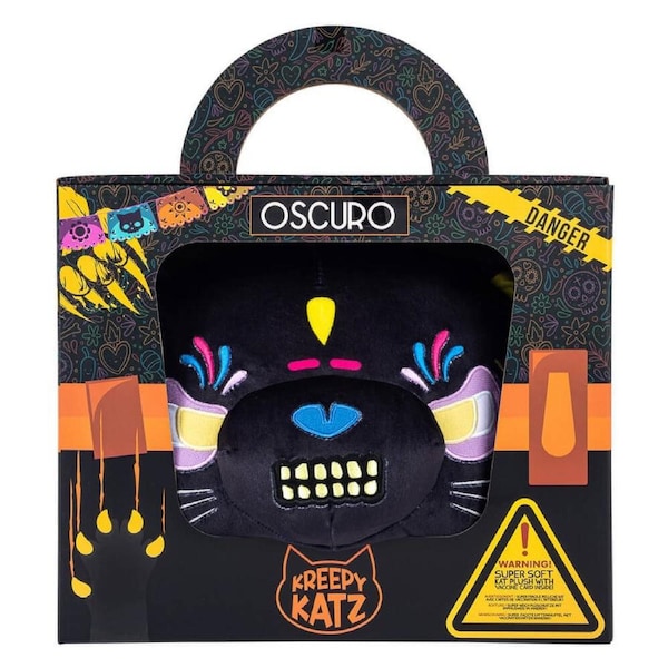 Kreepy Katz Plush In Carrier LARGE 30cm Oscuro (Series 1) JAS-KK1201