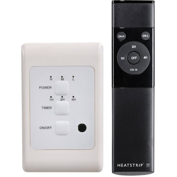 Heatstrip Wired Heater Controller 3-Level Timer & Temperature Settings w/Remote