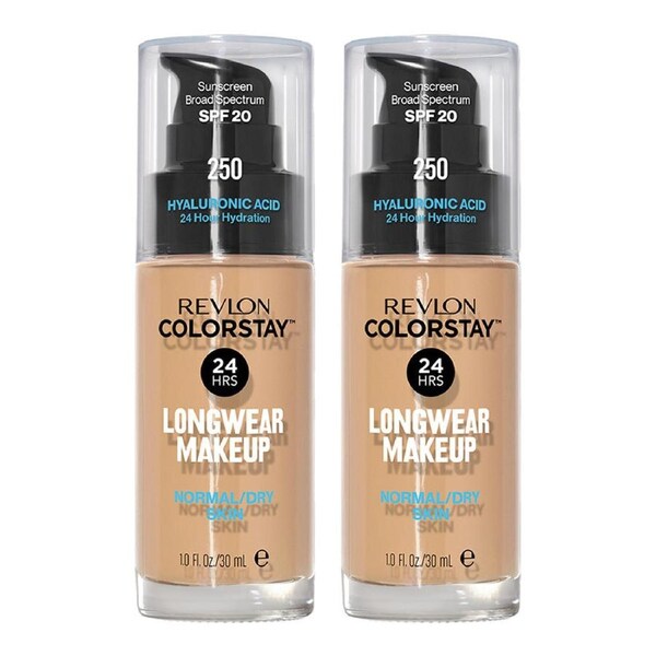Revlon ColorStay Longwear Makeup Normal/Dry Skin SPF20 30ml 250 FRESH BEIGE - 2 pack