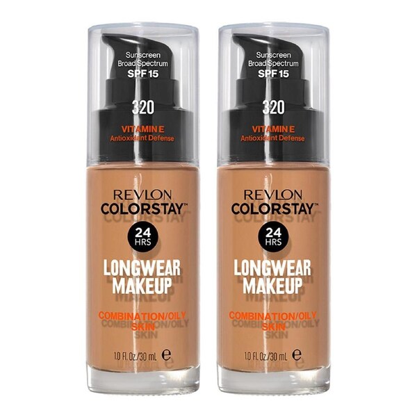 Revlon ColorStay Longwear Makeup Combination/Oily Skin SPF15 30ml 320 TRUE BEIGE - 2 pack