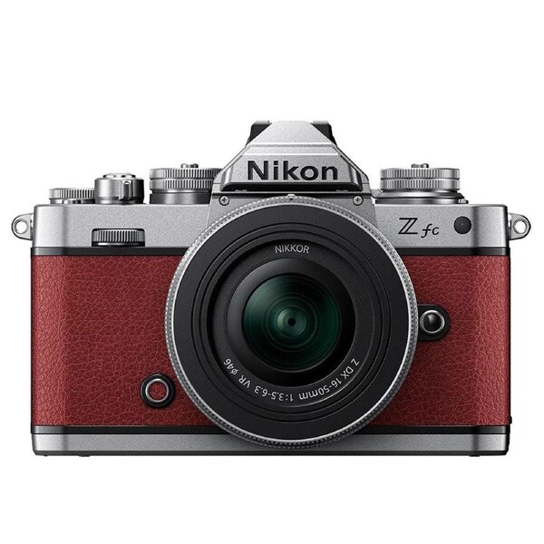Nikon Z fc Crimson Red with Nikkor Z DX 16-50mm VR SL