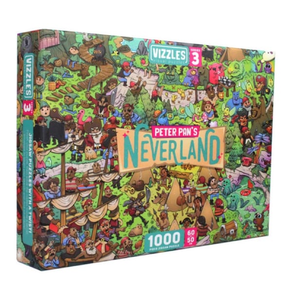 Vizzles Peter Pans Neverland 1000 Piece Jigsaw Puzzle