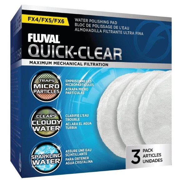 Fluval FX2/FX4/FX6 Quick Clear Water Polishing Pads (3pk) (A-246 )