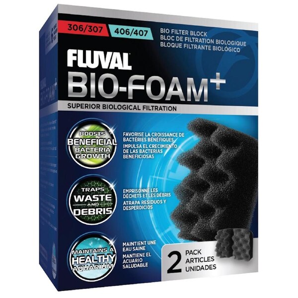 Fluval 305/405 & 306/406 & 307/407 Bio Foam + (2pk) (A-237)