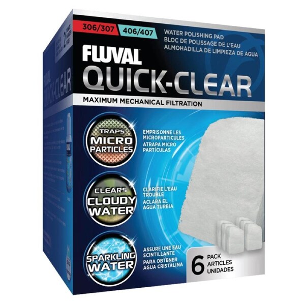 Fluval 305/405 & 306/406 & 307/407 Water Polishing Pads (6pk) (A-244)