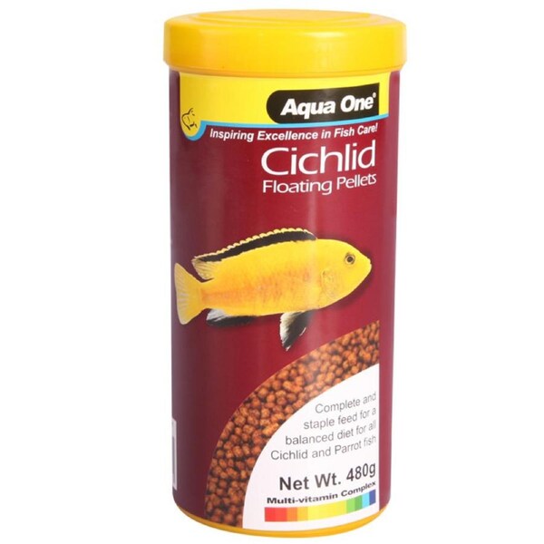 Aqua One Cichlid Floating Pellets 480g (11543)