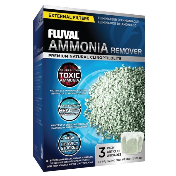 Fluval Ammonia Remover 3x 180gm (A-1480)