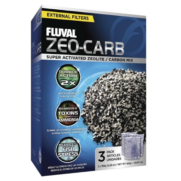 Fluval Zeo-Carb 3x 150gm (A-1490)