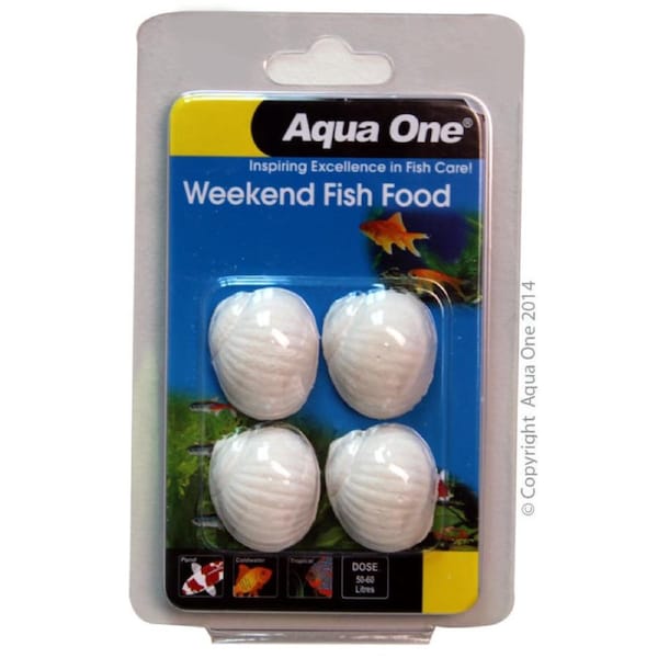Aqua One Weekend Fish Food Block 20g (95004)
