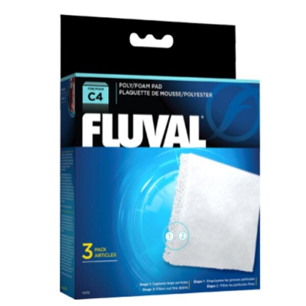 Fluval C4 Filter Poly/Foam Pad (14010)