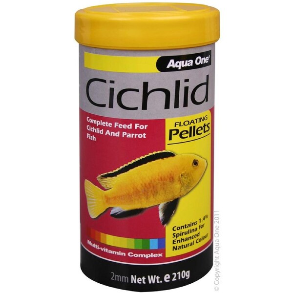 Aqua One Cichlid Floating Pellets 210g (11542)