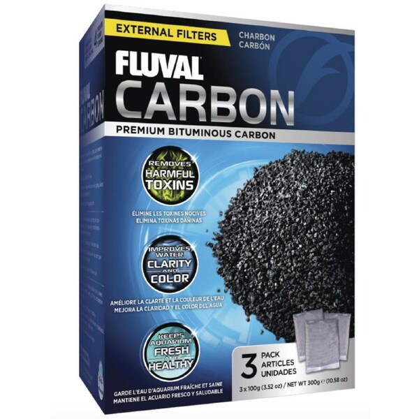 Fluval Filter Carbon 3x100gm (A-1440)