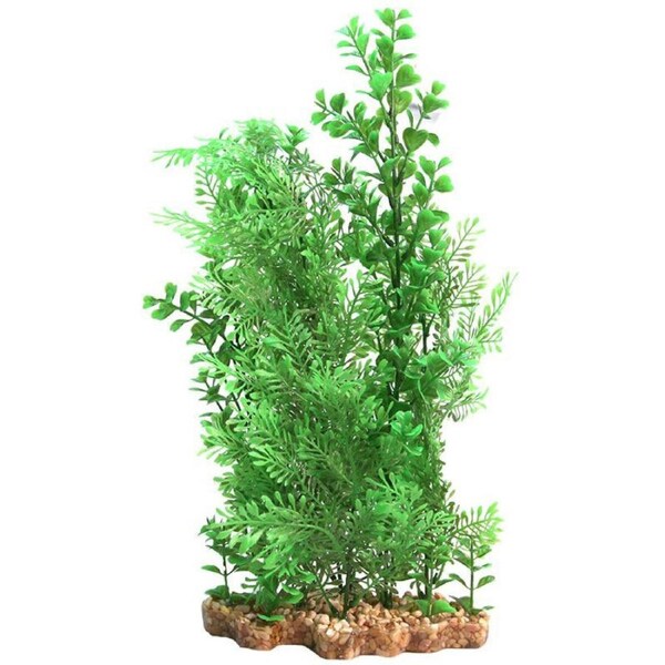 Aqua One Wisteria/Bacopa W/Gravel Base Plastic Plant - X Large (28222)