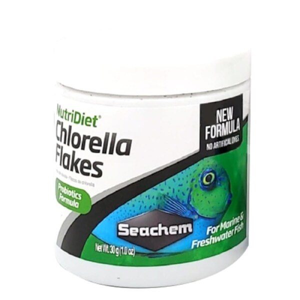 Seachem NutriDiet Chlorella Flakes w/ Probiotic 30g