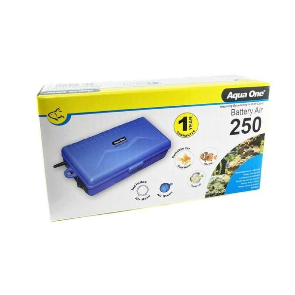 Aqua One Battery Air 250 Air Pump Portable 150L/H (10023)