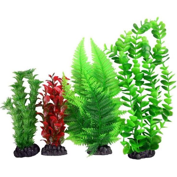 Aqua One Natural Value Plastic Plant Pack Mix 3 - 4pk (24233)