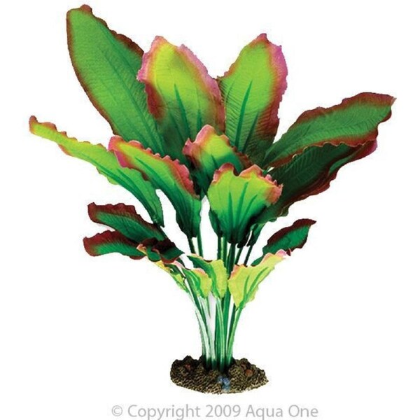 Aqua One Red & Green Amazon Silk Plant 30cm - Large (24121)