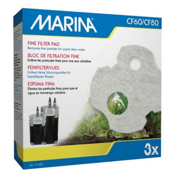 Marina CF60/CF80 Filter Fine Foam Pad (3pk) (A48)