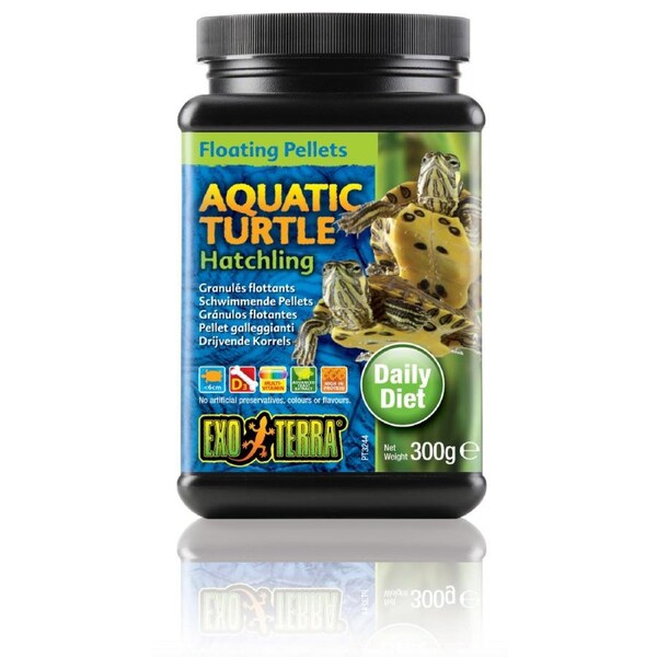 Exo Terra Aquatic Turtle Food Hatchling Floating Pellets - 300 gm (PT3244)