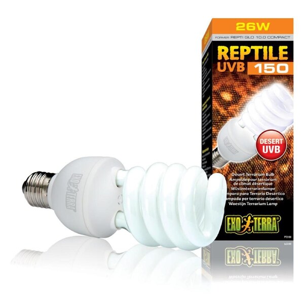 Exo Terra Reptile UVB 150 (Repti Glo 10.0 Compact Fluorescent) - 25 Watt Desert (PT2189)