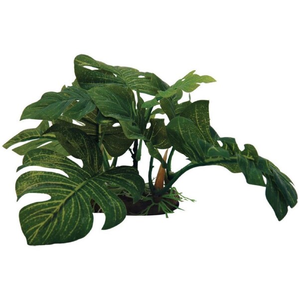 Aqua One Planter Plant Large Green Leaf On Rock - Med (28131M)
