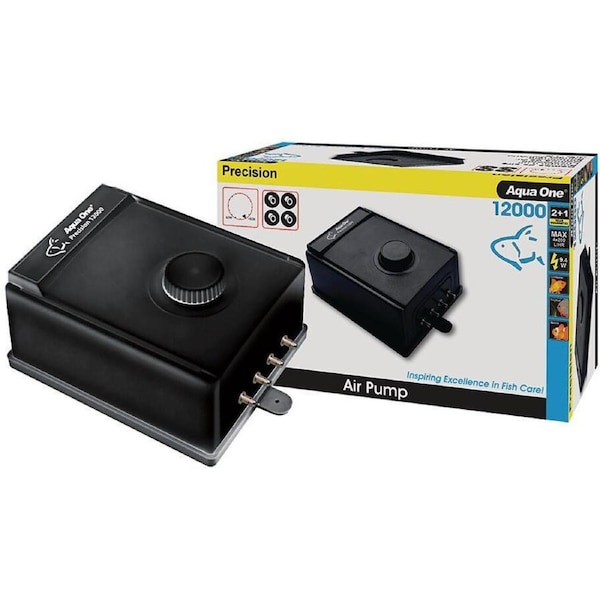 Aqua One Precision 12000 Air Pump 4 Outlet 4x200lh (10048)