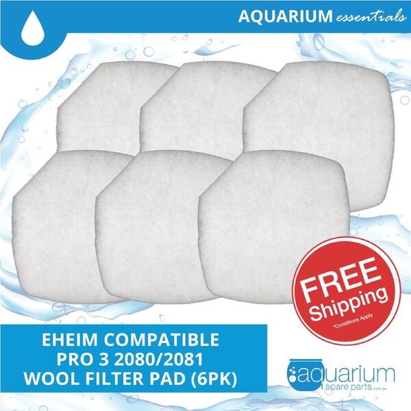 Eheim Pro 3 2080/2081 Compatible Wool Filter Pad (6pk)