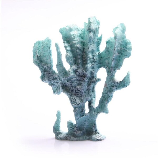 Aqua One Cabbage Coral Blue Ornament (36865)