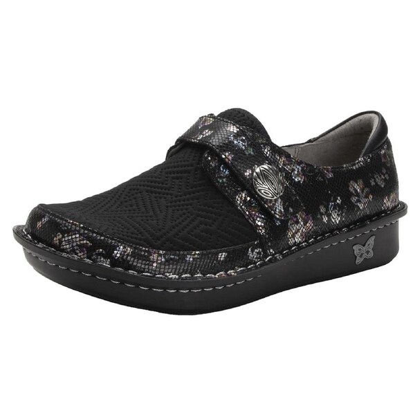 Alegria Womens Brenna Leather Loafer Shoes with Adjustable Strap - Ritz EUR 37